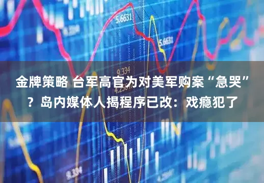 金牌策略 台军高官为对美军购案“急哭”？岛内媒体人揭程序已改：戏瘾犯了
